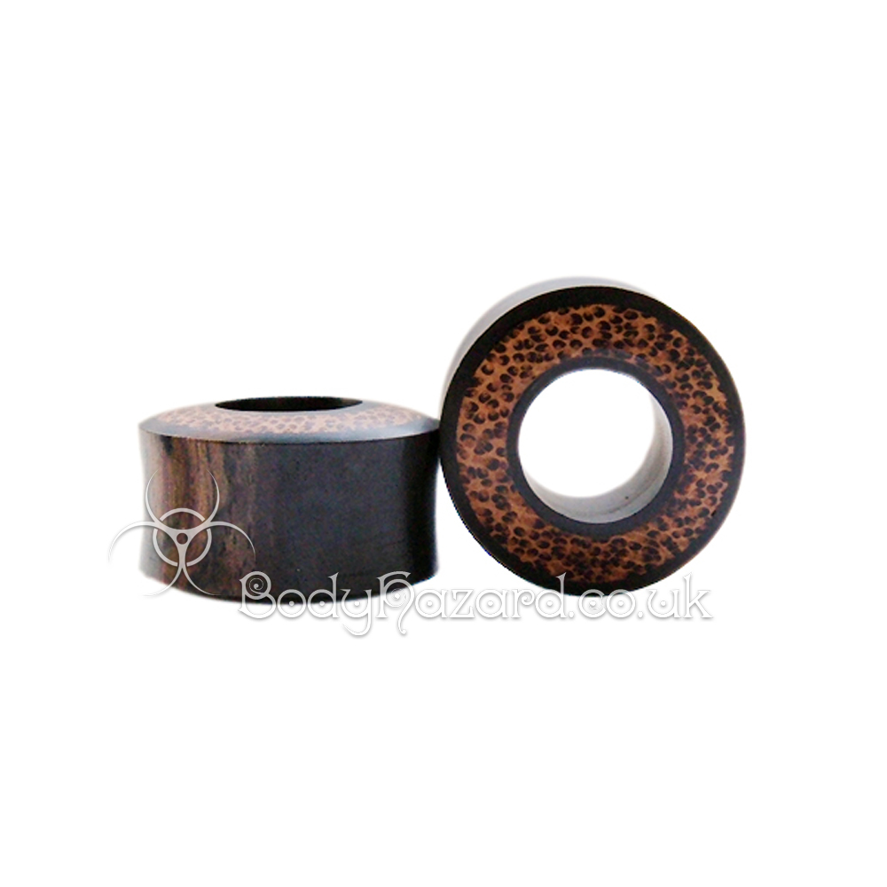 Areng & Coconut Wood Double Flared Tunnel 1" (25mm)